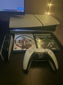 PS5 Slim Console with Controller and 2 games