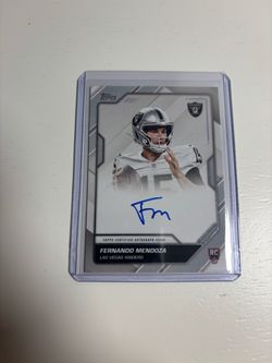 Fernando Mendoza Topps 2026 flagship Auto