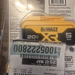 Brand New Dewalt 20V 5.0 AH 2PK Batteries. Cash Only. Pickup Or Meetup Only.