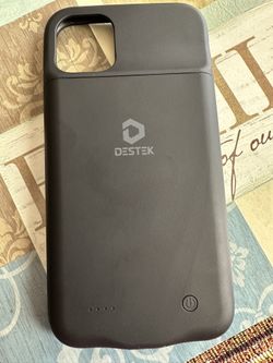 DESTEK Battery Case for iPhone 11, Real 4500mAh Ultra Slim Portable Charging Case Protective Rechargeable Charger Case. (6.1 inch/Black)