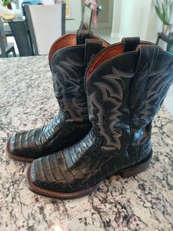 Genuine Caiman Alligator Boots