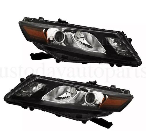 Left+Right Headlight HID For 2010-2011 Honda Accord Crosstour Headlamps(703)