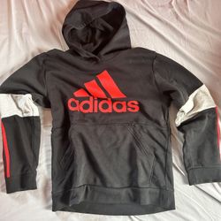 Adidas Red Black and Grey hoodie