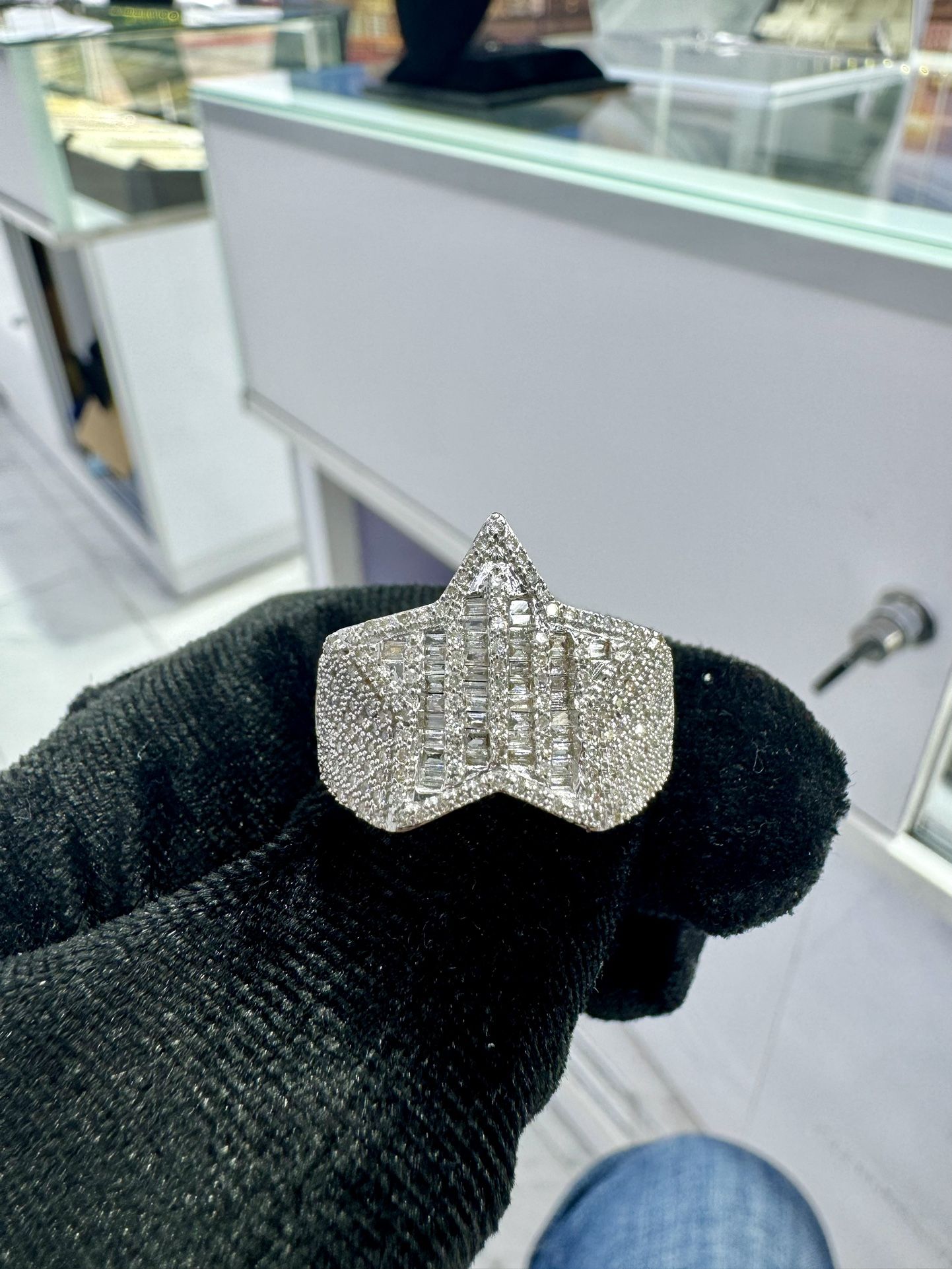Star Ring Real Gold Real Diamonds $1100