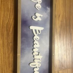 Life Is Beautiful Wall Decor 