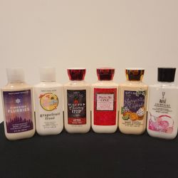 6 Bath & Bodyworks Body Lotions 