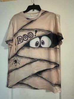 Halloween Mummy Graphic T-Shirt Medium Size