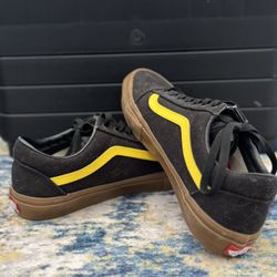 Vans Black and Yellow Sneakers