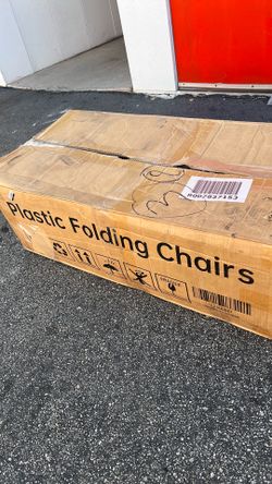 Plastic folding chairs