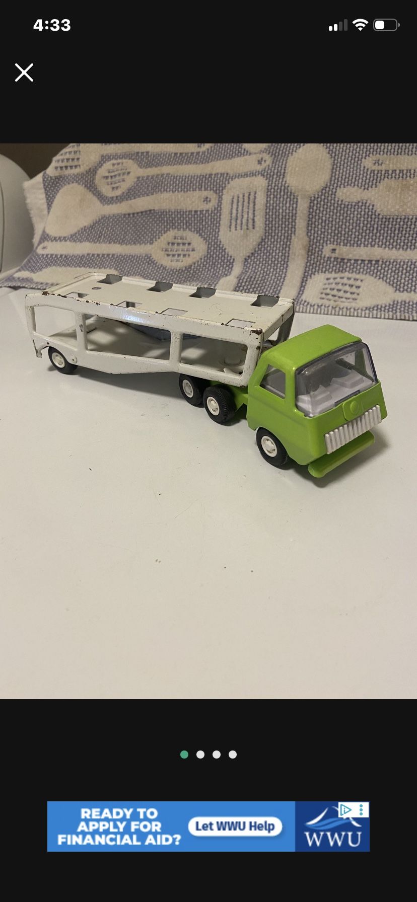 Custom Mini Tonka Cab And Car Carrier 