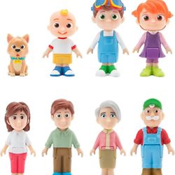 CoComelon 8 Figure Pack (Family), Multicolor