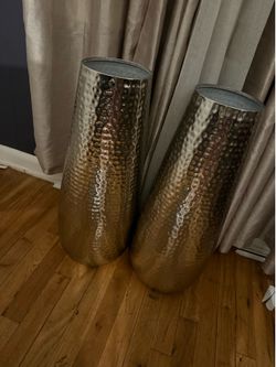 Metal vases
