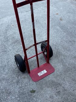 Red Steel Hand Truck Dolly