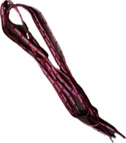 Supreme Shoelaces Red Logo Print