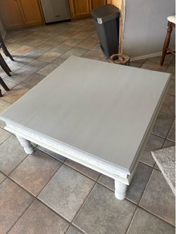 Grey & White Square Coffee Table