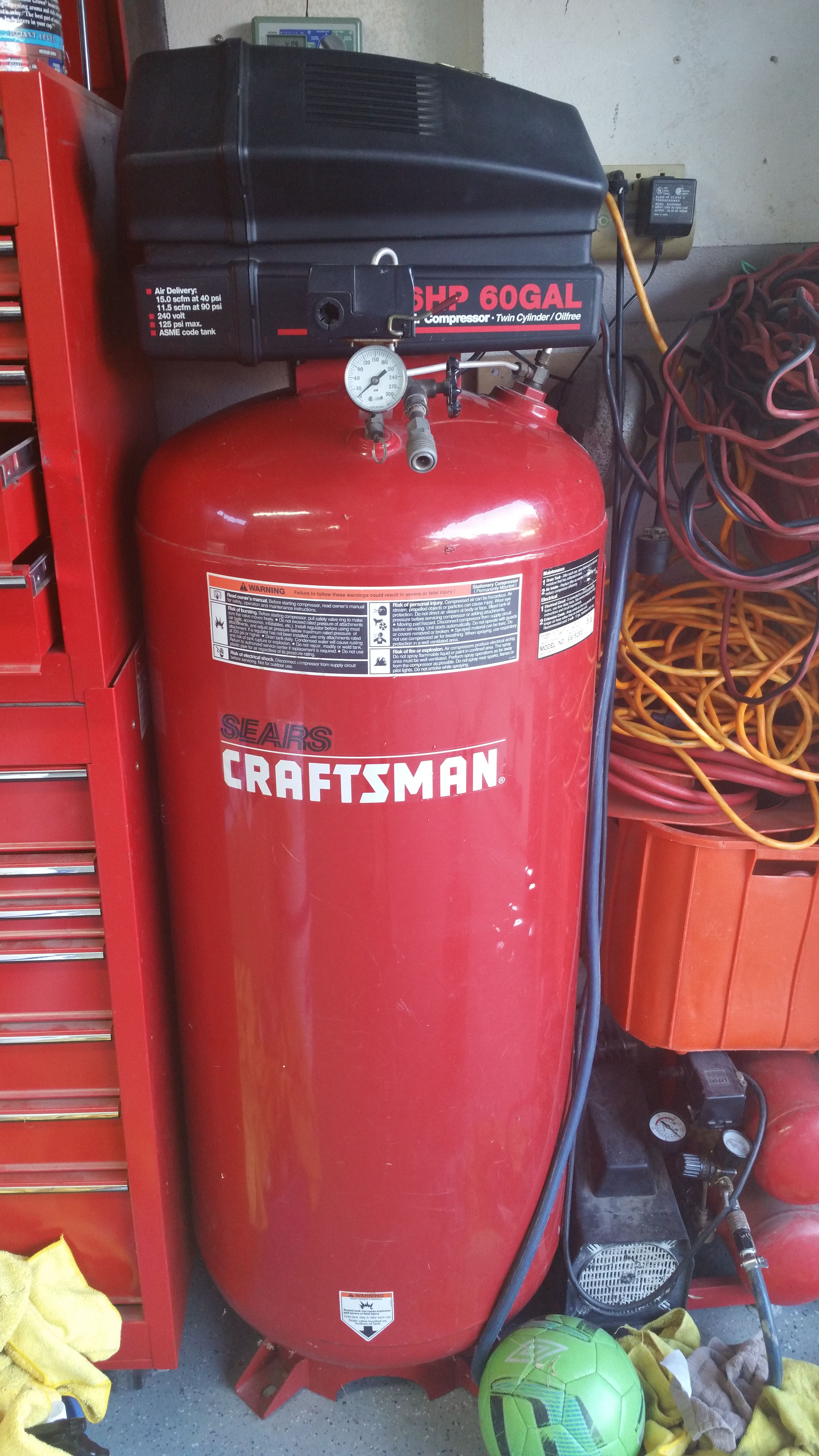 Sears Craftsman 6hp 60 gallon Air Compressor