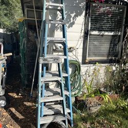 Set of 8 foot 6’ and 4 foot ladders