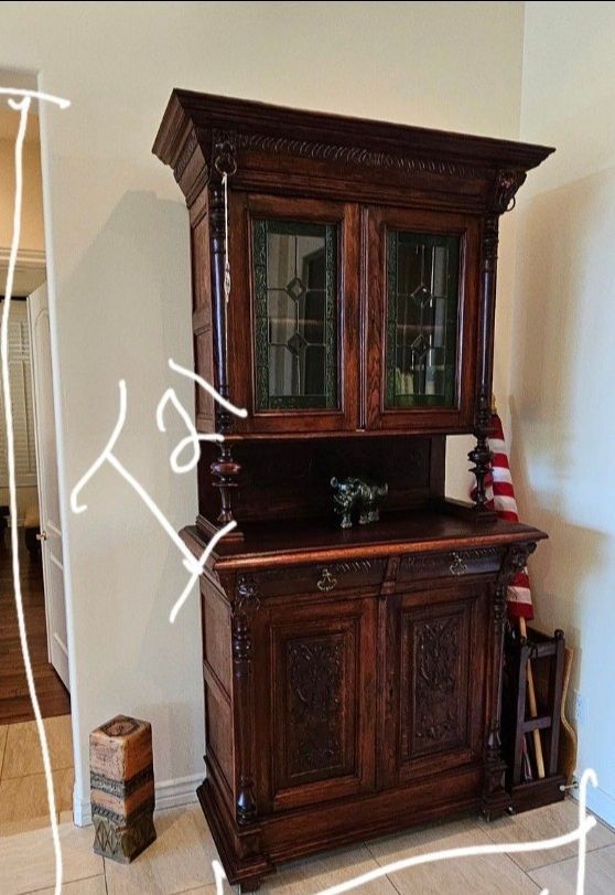 South African antique cabinet/side board,