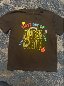 Boy Shirt 1st Day of Kindergarten size small 5/6