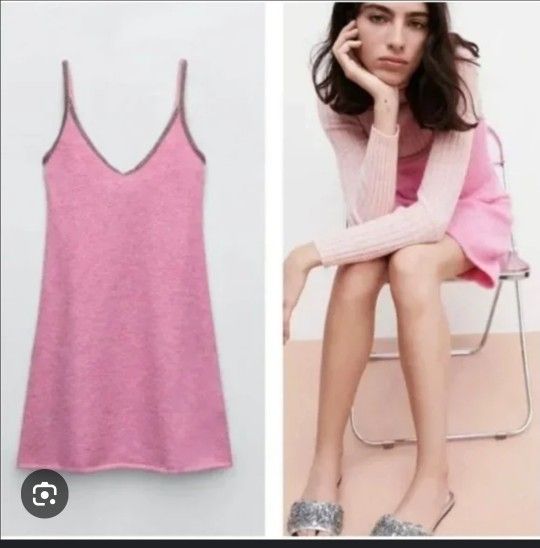 Zara Pink Dress New