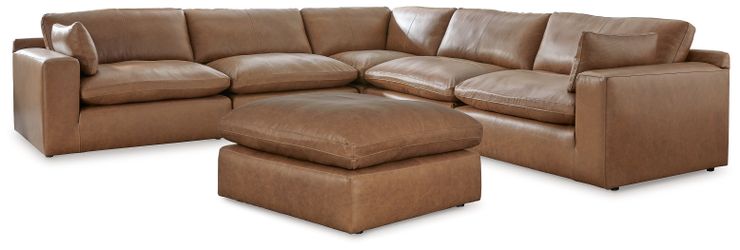Emilia Caramel 5-Piece Sectional and Ottoman (Online Special Price)