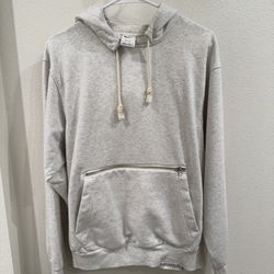 Nike Gray Sweater With Front Pouch Zip 