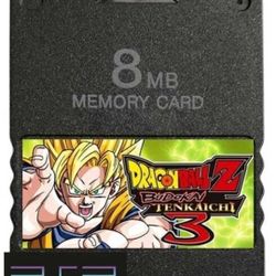 Dragon Ball Z Budokai Tenkaichi 3 PlayStation PS2 Memory Card Saved Data