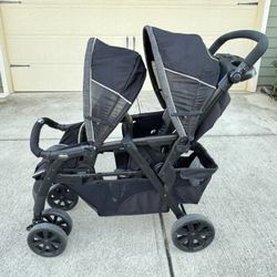 Chicco Cortina Together Double Stroller - Great condition- Compatible to Chicco OneFit Car seat