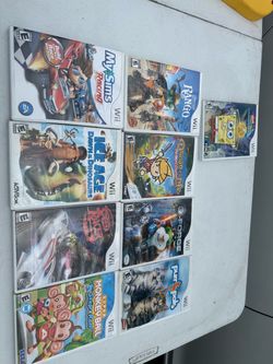 Nintendo Wii Game Bundle - 9 Games