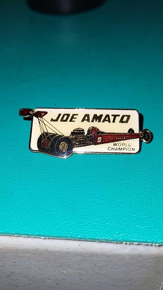 Classic Original Joe Amato Racing Top Fuel Dragster Drag Racing Pin vintage