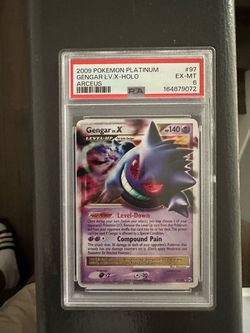 PSA 6 Gengar LV.X Holo 2009 Pokemon Platinum Arceus #97