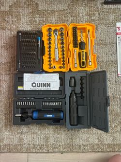 Dewalt, Carlyle, Fix It And Quinn Screw Driver Set