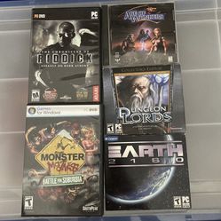 Old PC Games (Riddick, RPG, RTS, action)