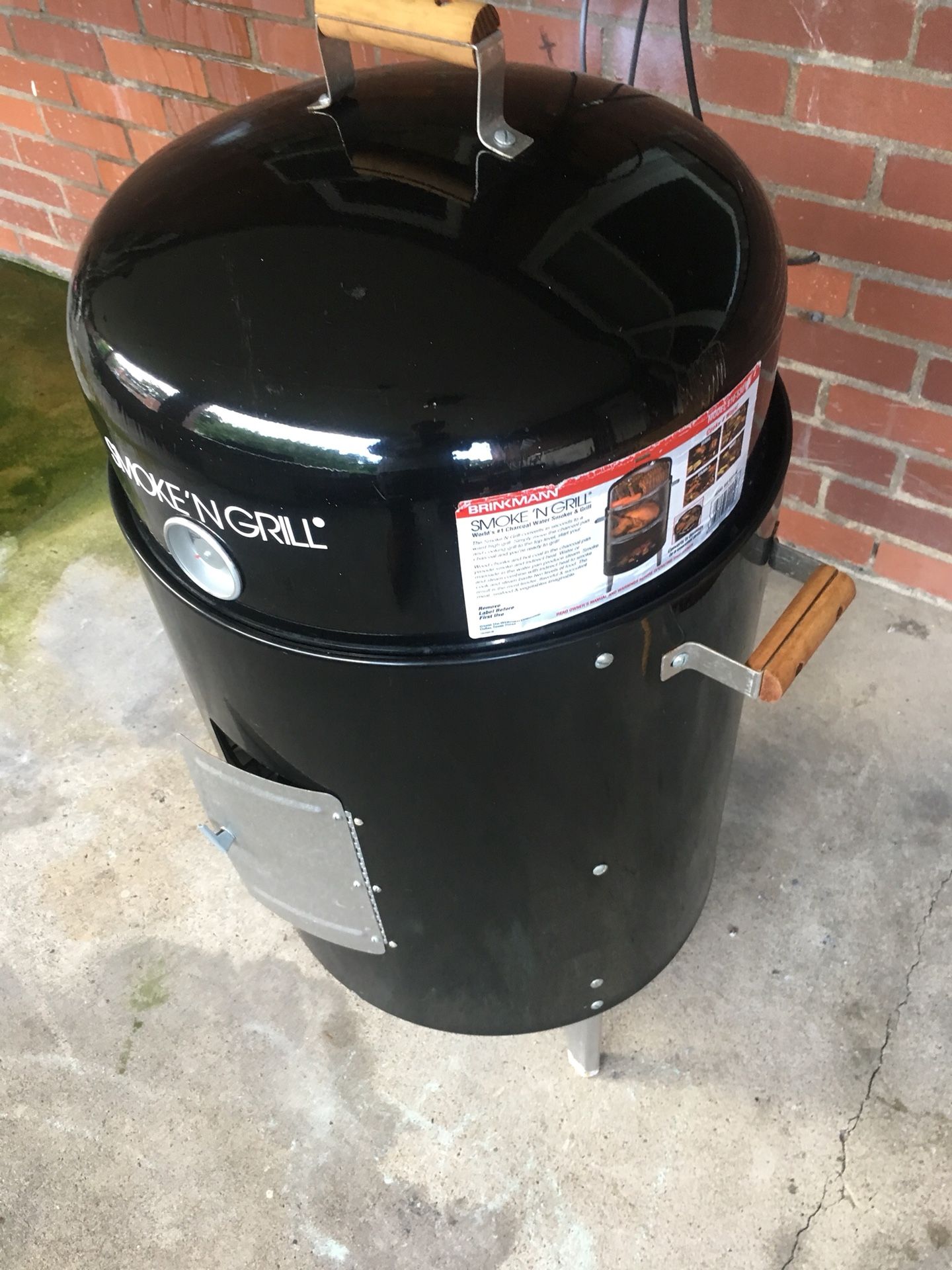 BRINKMANN SMOKE'N GRILL バーベキューグリル BRINKMANN SMOKE N GRILL:REVIEW/UNBOXING #brinkmann #smoker