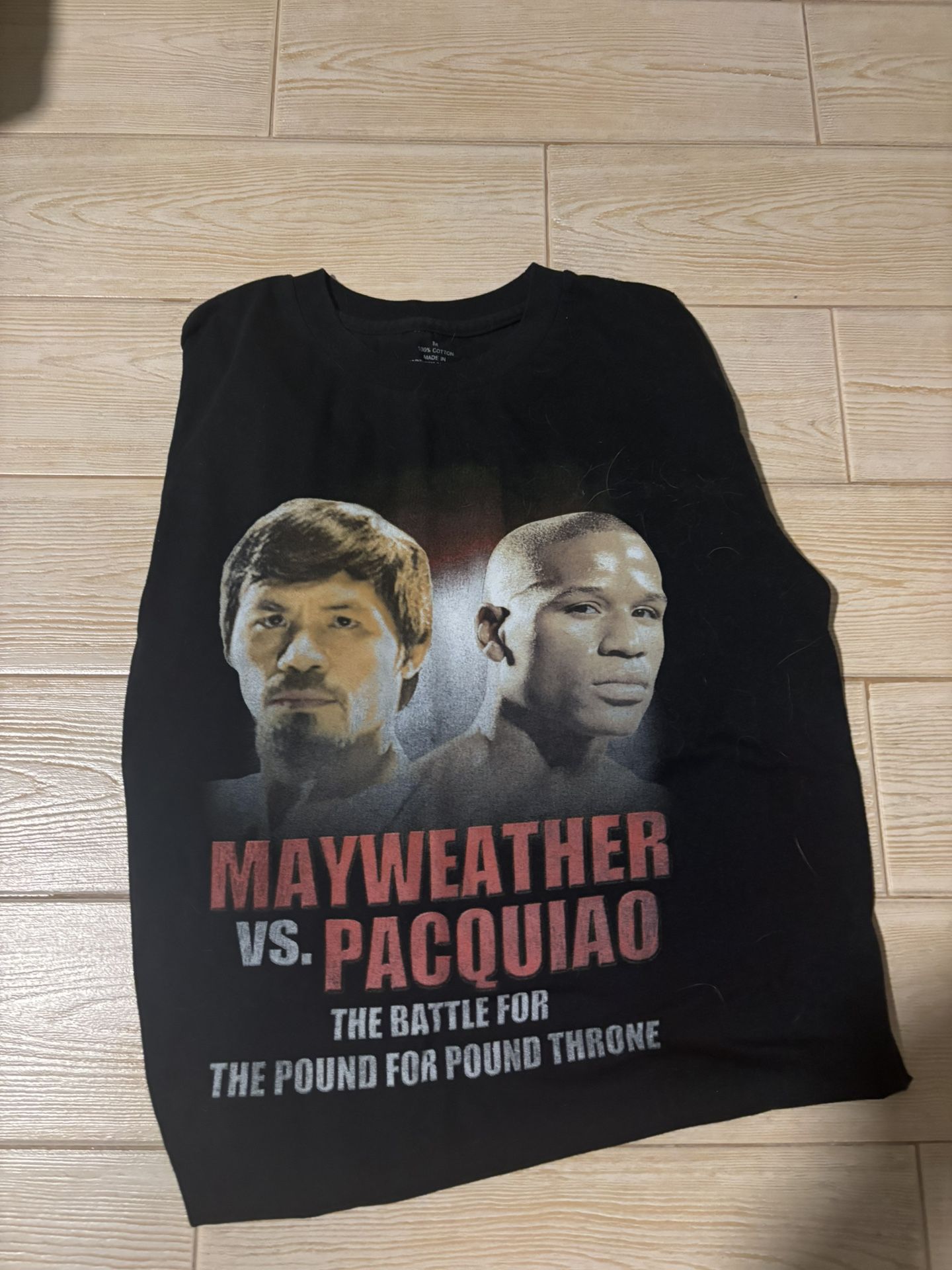 Rare Team Pacquiao Vs Mayweather Shirt Boxing