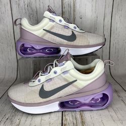 NEW womens Nike AirMax 2021 running shoes aura pink purple and white size 10