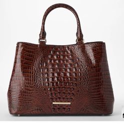 Authentic Used Brahmin Melbourne Denise Pecan Purse