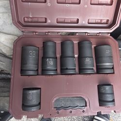 Sep76v 7pc Matco 1" Wheel Socket Set