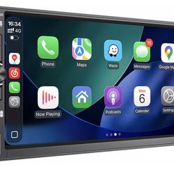Estéreo de auto doble DIN de 7 pulgadas con Apple CarPlay inalámbrico y Android Auto, exclusivo DSP