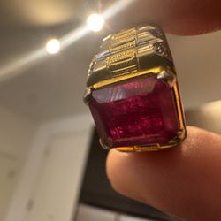 Men’s Natural Ruby 4ct Ring 