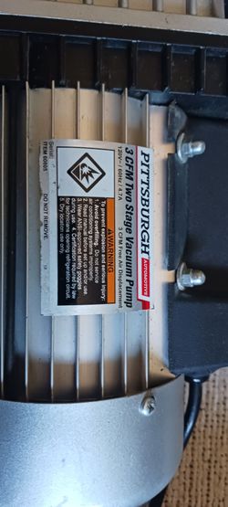 Pittsburgh Automotive 3 CFM Two Stage Vacuum Pump