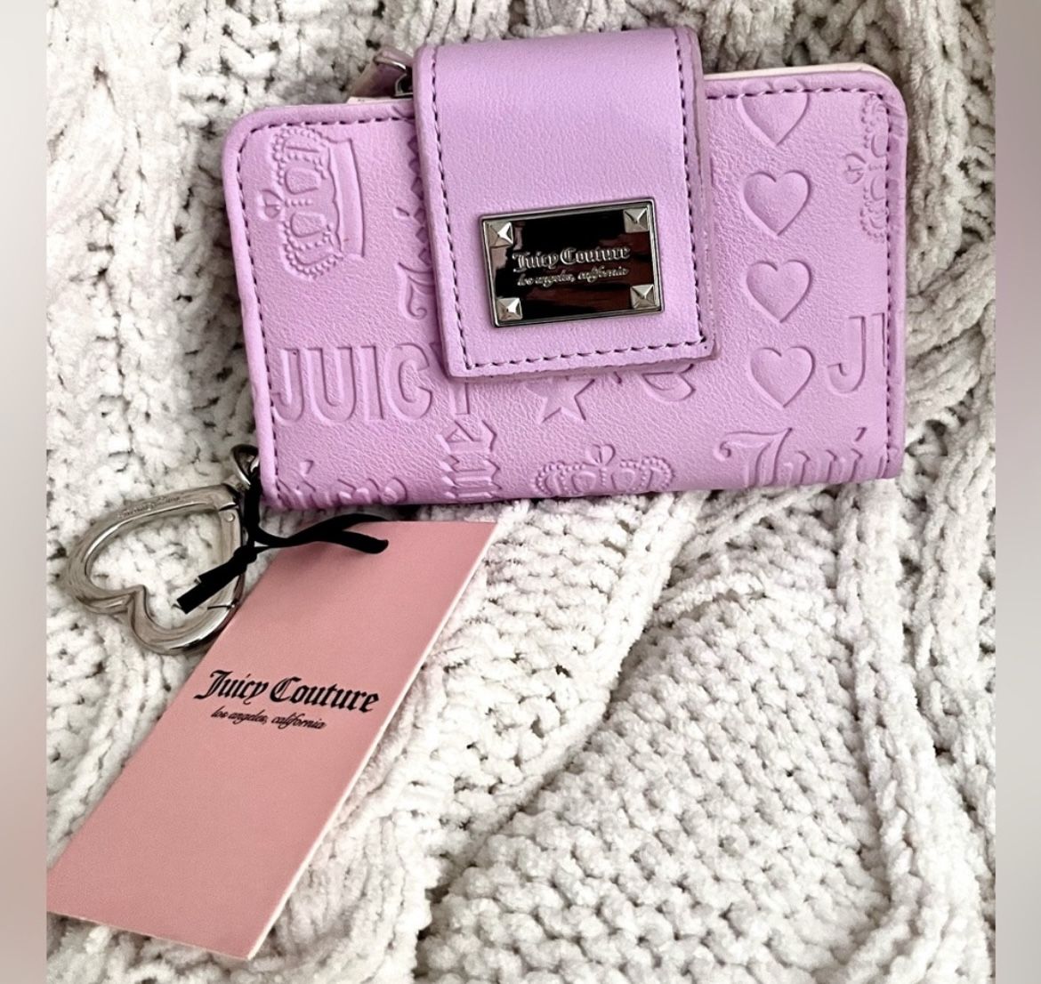 JUICY COUTURE Lilac Embossed Wallet