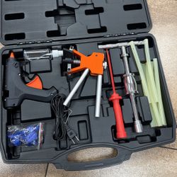 Dent Repair Kit, Auto Car Body Paintless Dent Removal Tool Kit, Golden Lifter, Bridge Puller, Slide Hammer Tool Kit for Automobile Body
