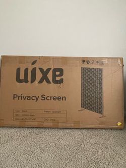 4 ft metal privacy panel (black)