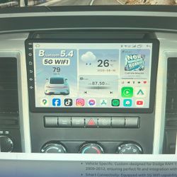 NEW 10.1” Dodge Car Radio. Android 13. For RAM 1500/2500/3 thru 2012:1280 * 800 IPS Touchscreen w/Wireless & Wired Carplay, 5GWiFi GPS Backup