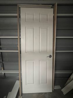 2 white interior pre hung doors