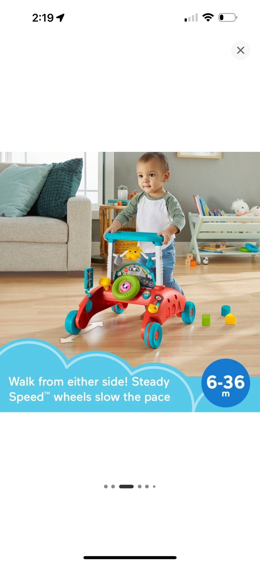 Fisher-Price 2-sided Steady Speed Walker