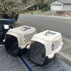 Small Dog Cat Rabbit Bunny Kennel Crate Carrier Like New 24" L by 14” W by 14” H $25 Each