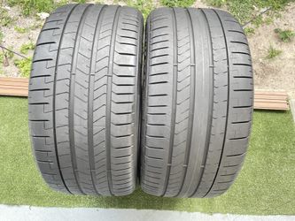 Tires 285/35/20 Pirelli P Zero PZ4 Good pair 70% 90% left remaining * mounted *  