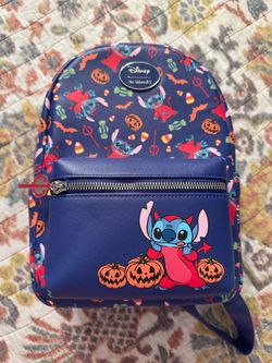 Her universe - Halloween stitch mini backpack